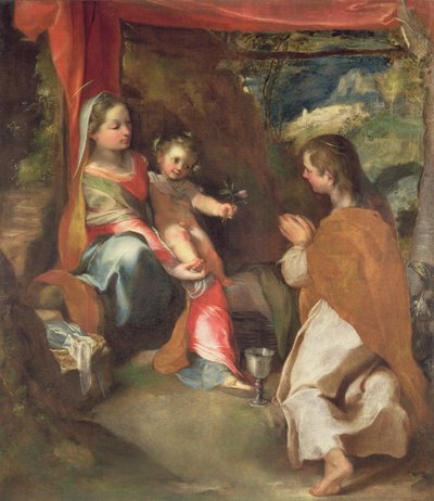 Madonna von San Giovannino mit Johannes dem Evangelisten von Federico Barocci